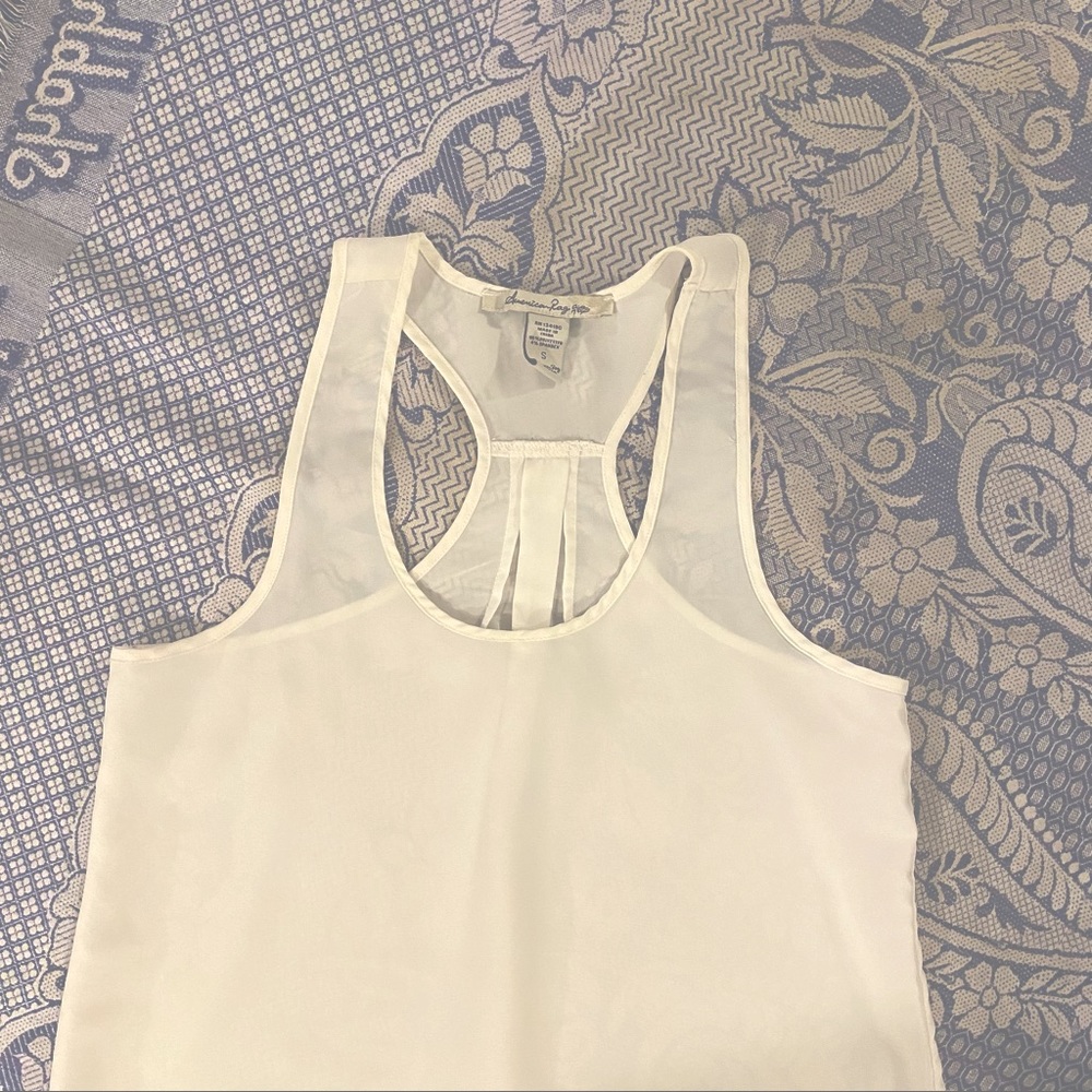 White Tank Top crepe - Picture 3 of 5
